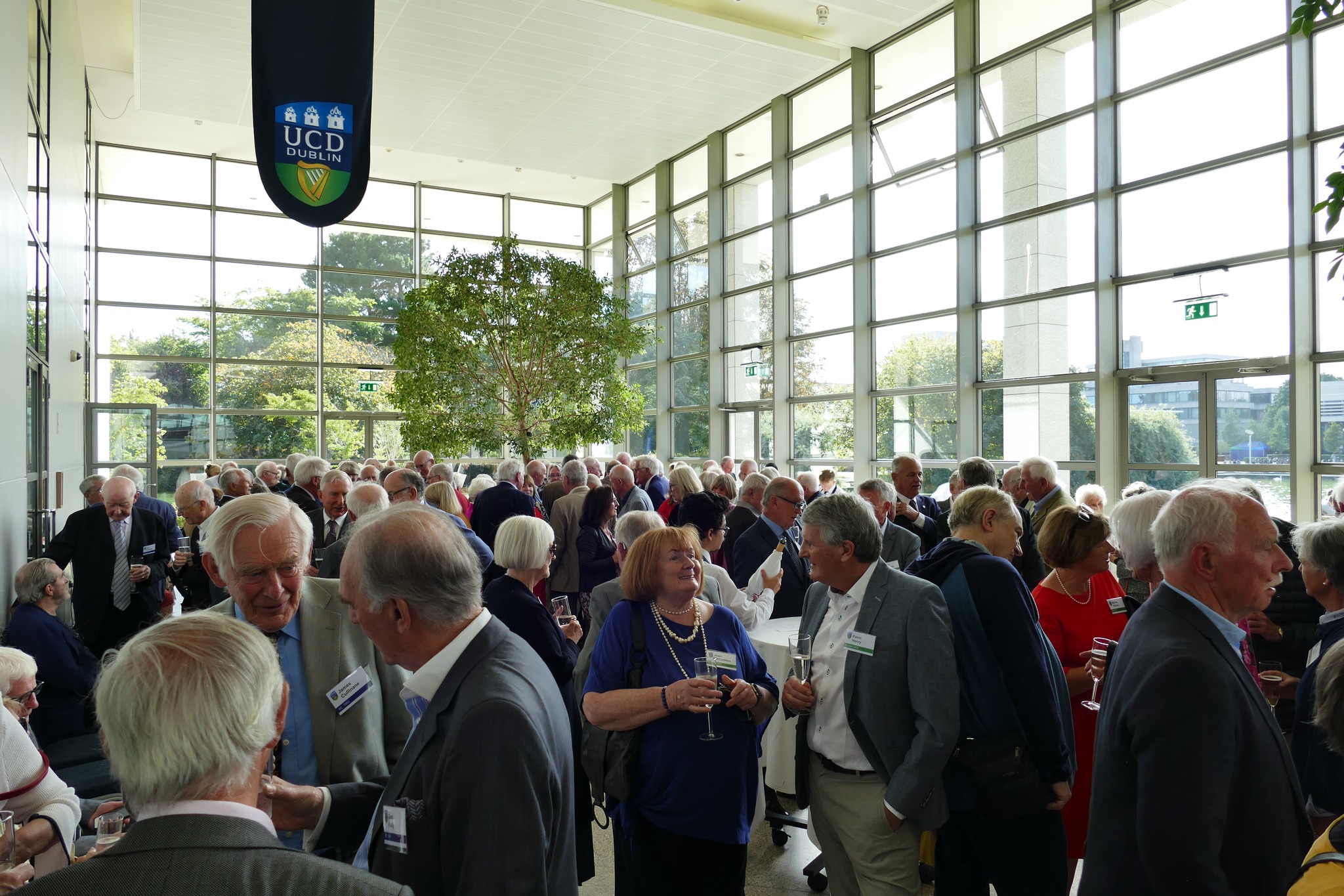 Alumni get together for their milestone reunion at the Belfield campus