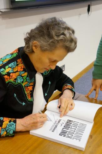 Photo of Prof Temple Grandin at UCD 5/4/13 taken by Kasia Szymanska