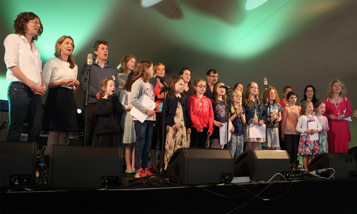 Image of the come and sing event at the UCD Festival
