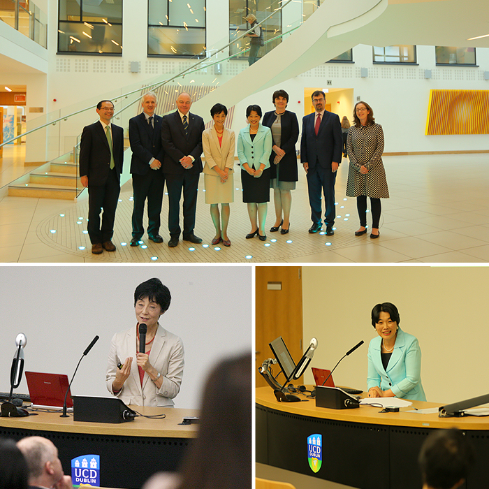 Image of speaker at recent Japanese Women in Leadership in Science and Society.