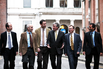 Pictured at the official announcement of the establishment of of 5 New Science Foundation Ireland ‘Strategic Research Clusters’ (l-r): Prof Miles Turner of DCU - Precision SRC; Prof Pádraig Cunningham of UCD - Clique SRC; Prof Brett Paull, DCU - Irish Separation Science Cluster; Dr Jimmy Devins, TD, Minister for Science, Technology and Innovation; Dr William Donnelly of Waterford Institute of Technology - Federated, Autonomic Management of End-to-end Communication Services (FAME SRC); and Prof. Lokesh Joshi of NUIG - Alimentary Glycoscience Research Cluster (AGRC)
