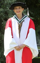 French novelist, playwright and feminist theorist, Hélène Cixous after receiving and Honorary Degree of Doctor of Literature from UCD