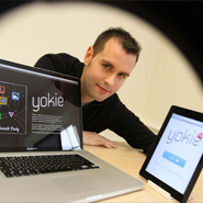 Owen Phelan, a PhD student in UCD's School of Computer Science and Informatics and the CLARITY Centre for Sensor Web Technologies and the promoter of Yokie 