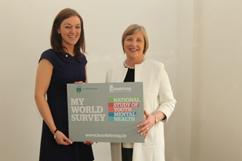 Pictured at the launch (l-r): Dr Amanda Fitzgerald, UCD School of Psychology and Dr Barbara Dooley, Director of Research, Headstrong