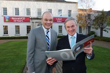 Pictured at the launch of NovaUCD - Celebrating 10 Years of Entrepreneurial Success 2003-2013: Prof Peter Clinch, Vice-President for Innovation and Richard Bruton TD, Minister for Jobs, Enterprise and Innovation