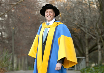 Ciaran Murray after receiving UCD honorary degree of Doctor of Laws