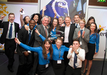 Winning UCD Enactus team pictured at the 2014 Enactus Ireland National Competition