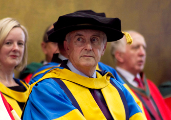 Pictured at the conferring: Racehorse trainer and breeder, Jim Bolger