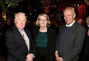 Pictured (l-r): Mr Patrick (PJ) Daly, former Executive Director, IDA Ireland; Prof Mary E Daly, President, Royal Irish Academy; and UCD Professor William Hall, Executive Chairman, National Virus Reference Laboratory
