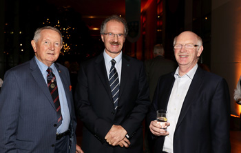 Pictured (l-R): Dr Brian Sweeney, former Managing Director, Siemens and former Chairman, Science Foundation Ireland; Prof David FitzPatrick, Principal, UCD College of Engineering and Architecture; Dr Jack Golden, Organisation Development Director, CRH