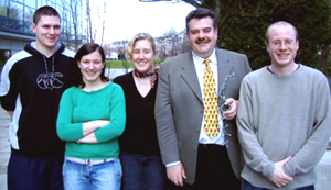 Pictured: Mr James Claffey, Ms Clara Pampillón, Dr Katja Strohfeldt, Dr Matthias Tacke and Mr Nigel Sweeney 