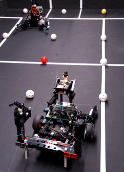 Photograph of Robots in Competition