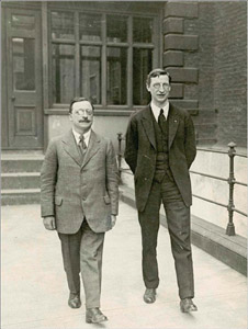 Photo of Eamon de Valera With Arthur Griffith in Dublin, August 1921