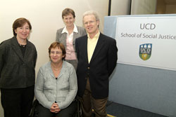 Dr. Sara Cantillon, Prof. Kathleen Lynch, Prof. Erik Olin Wright, and Ms. Ursula Barry.