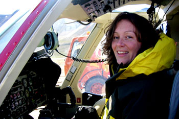 Dr Jennifer McElwain at the Constable Pynt airbase