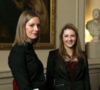 Speakers on the night were, Aoife O’Donovan, Craig Dobbin Newman Scholar and Ciara Walsh, Dawn Farm Foods Newman Scholar