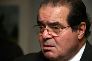 US Supreme Court Justice Antonin Scalia, who lectured on judicial activism at UCD in March 2007