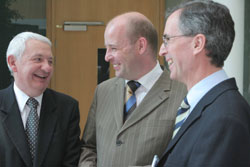 Pictured at the launch (from left to right) Mr. John Trethowan, President of the Institute of Bankers in Ireland, Dr Philip Nolan, Registrar, UCD and Dr. Anthony Walsh, Chief Executive, The Institute of Bankers in Ireland