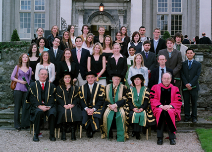 photograph of UCD award winners at NUI awards 2005