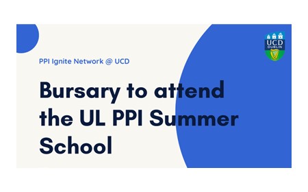 Five bursaries available to travel to and attend the PPI Summer School @ UL in June 2024. Apply by 13th May.
