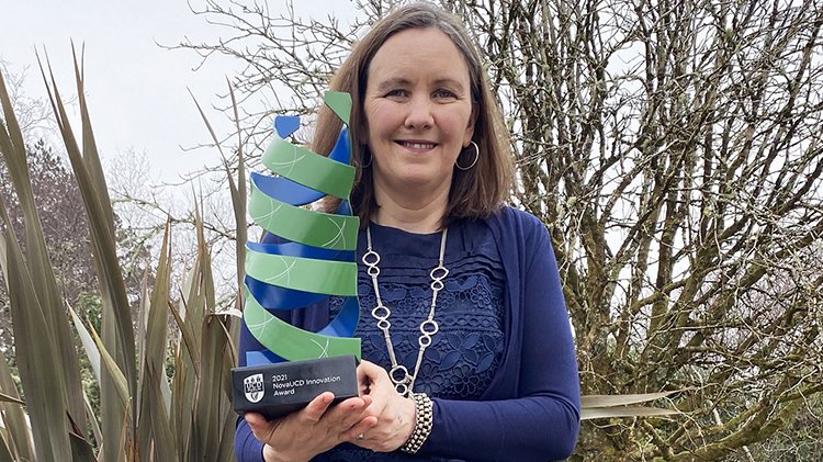 Professor Fiona Doohan, UCD School of Biology and Environmental Science, recipient of the 2021 NovaUCD Innovation Award