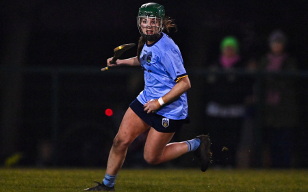 UCD Camogie player Kate Kirwin in action