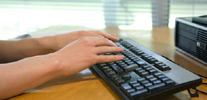 Hands on keyboard 