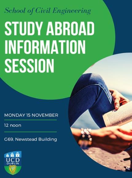 Flyer for study abroad information session
