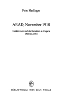 Arad, November 1918: Oskar Jaszi und die Rumanen in Ungarn 1900-1918