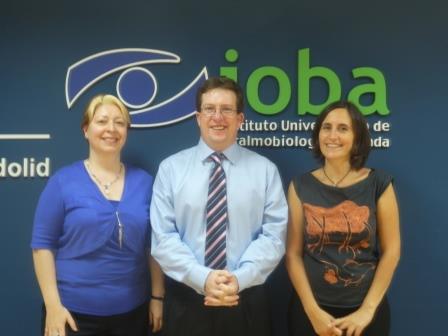 From left to right Dr Yolanda Diebold (scientist responsible at IOBA-UVA), Dr Breandan Kennedy (grant coordinator , UCD) and Dr Yolanda Alvarez (project manager)