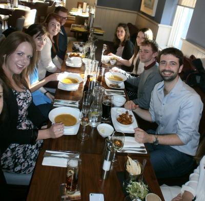 All Fellows and Researchers enjoyed together a great dinner at the Merrion Inn Pub after the Meeting.