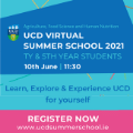 UCD to host virtual Agriculture, Food Science and Human Nutrition Summer School \n
