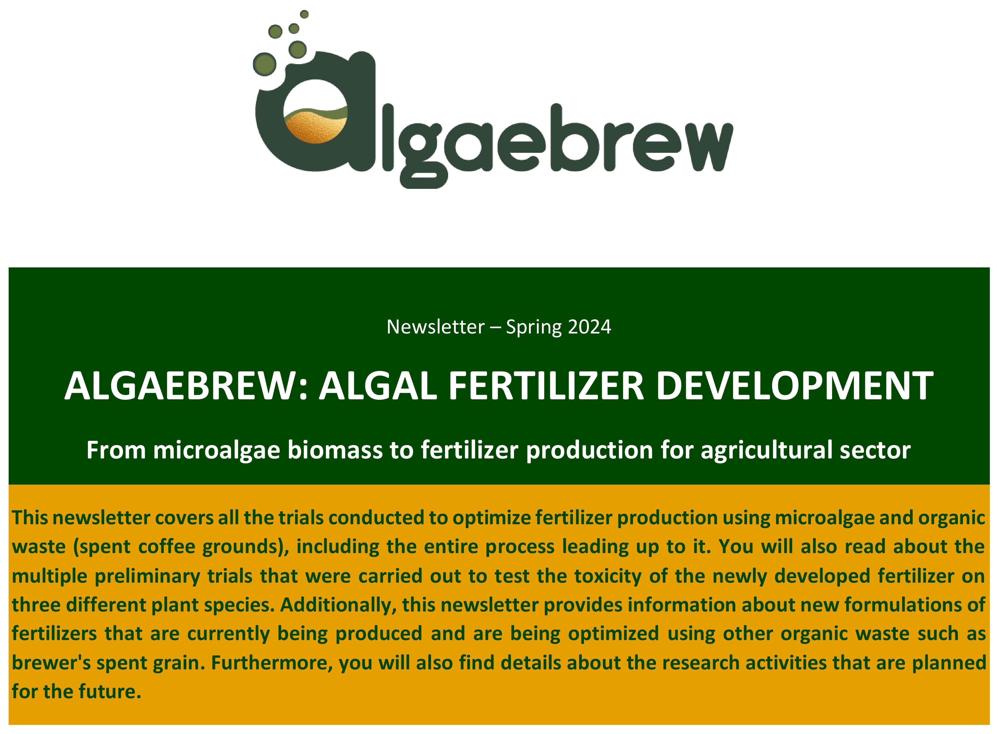 ALGAL FERTILIZER DEVELOPMENT
