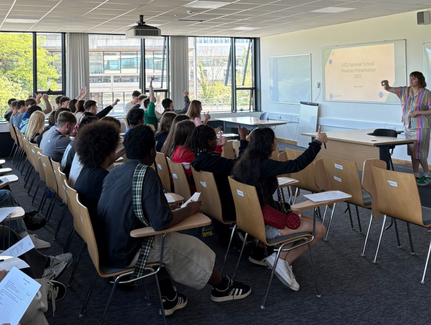 Students participating in a workshop during the 2025 summer school
