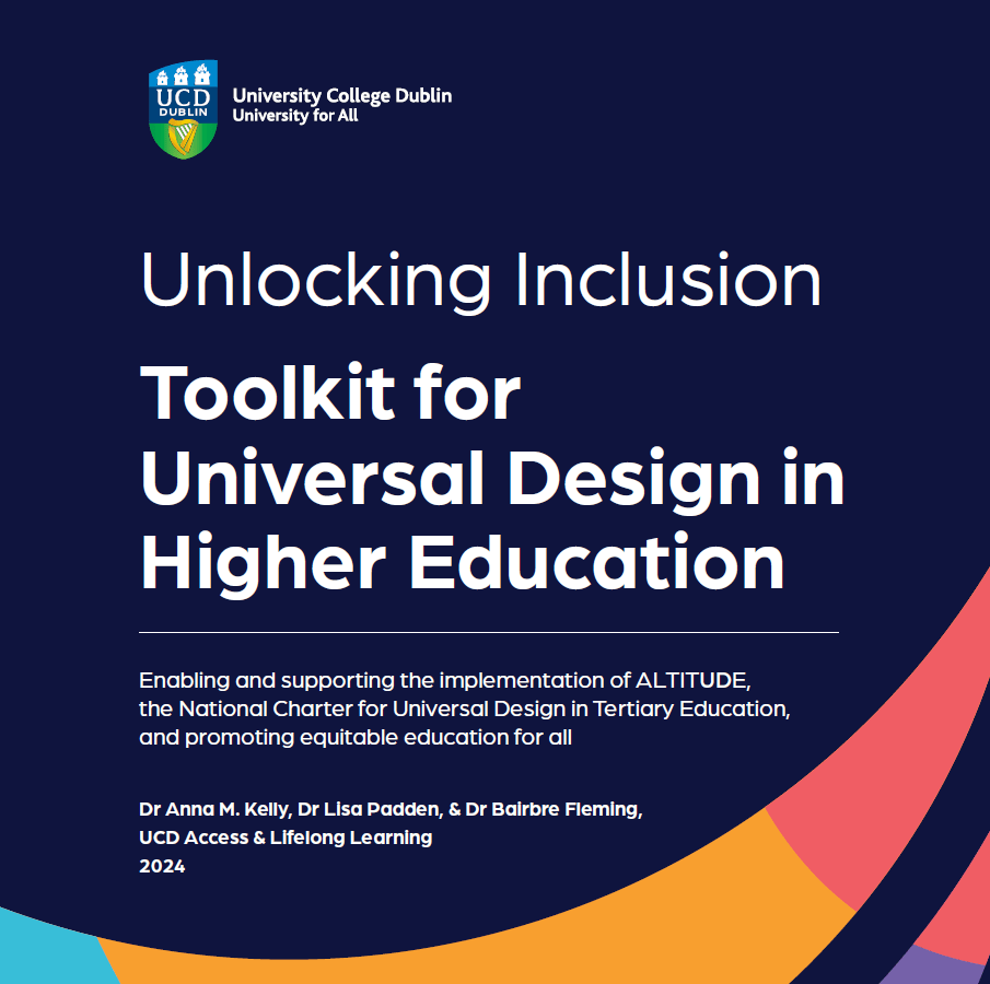 Front Cover of the Unlocking Inclusion Universal Design Toolkit