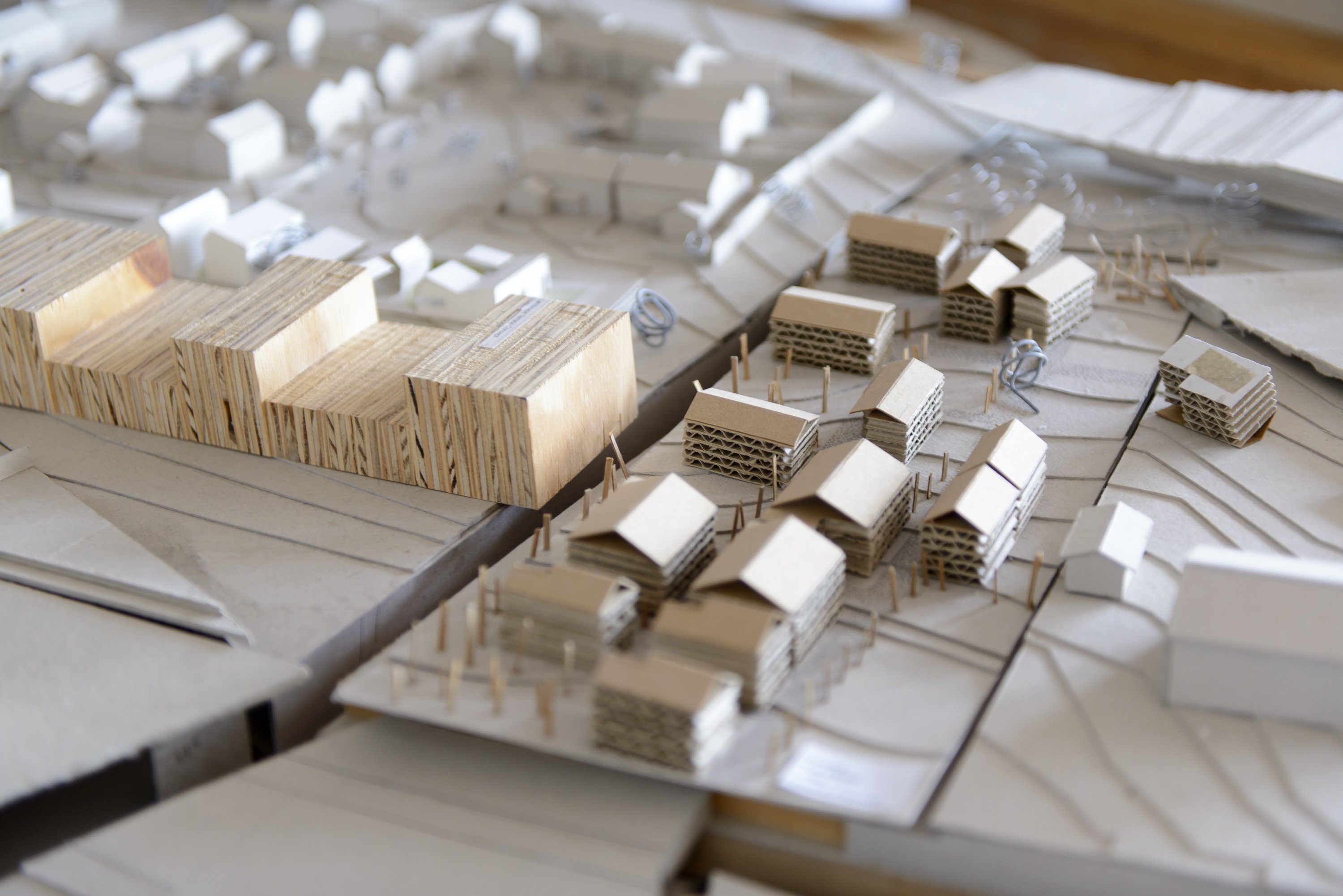 A small model of a town