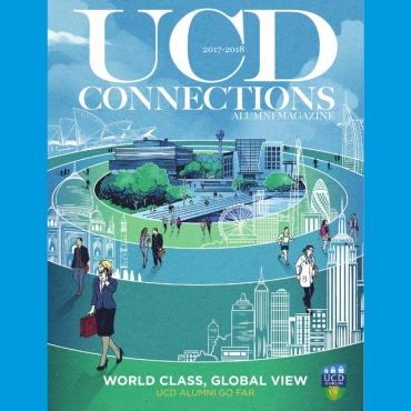 Students hold UCD Connections magazine