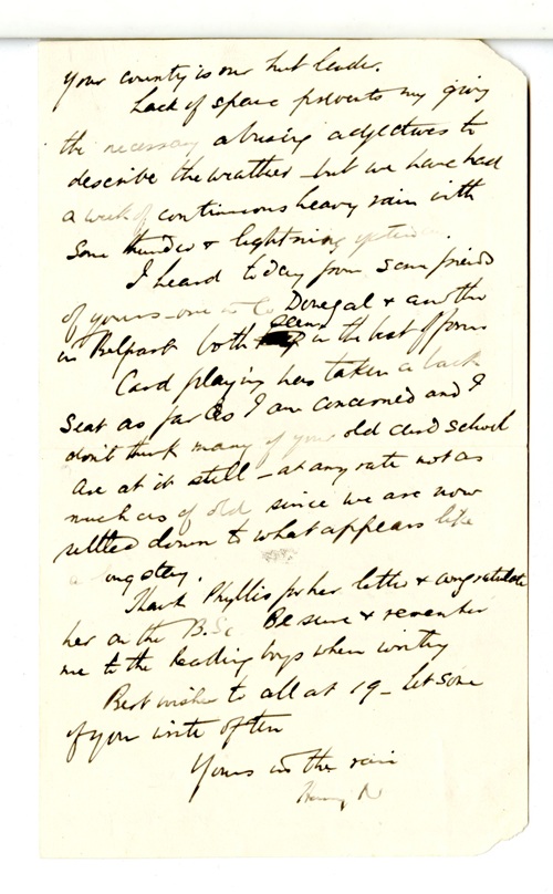 Handwritten letter page 2