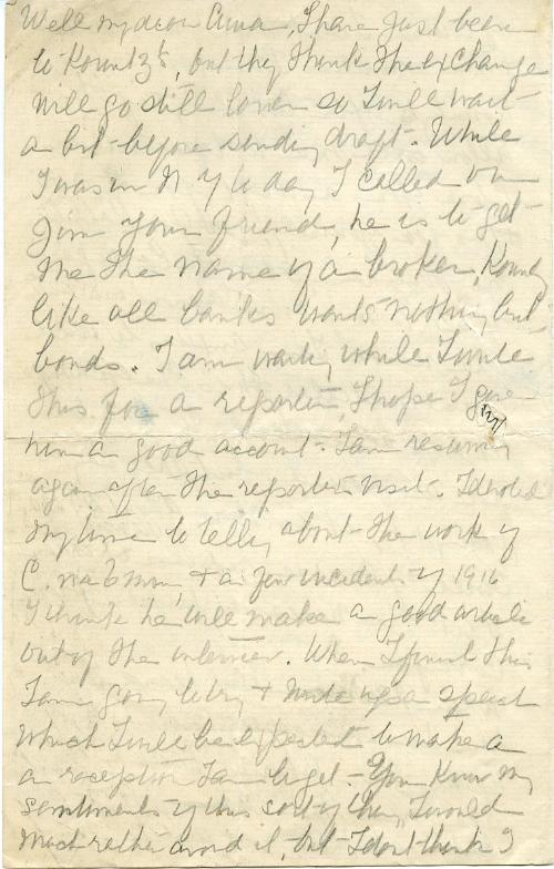 Letter from Nannie O'Rahilly to Anna O'Rahilly page 3