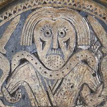 Image: detail of a piece of medieval metalwork