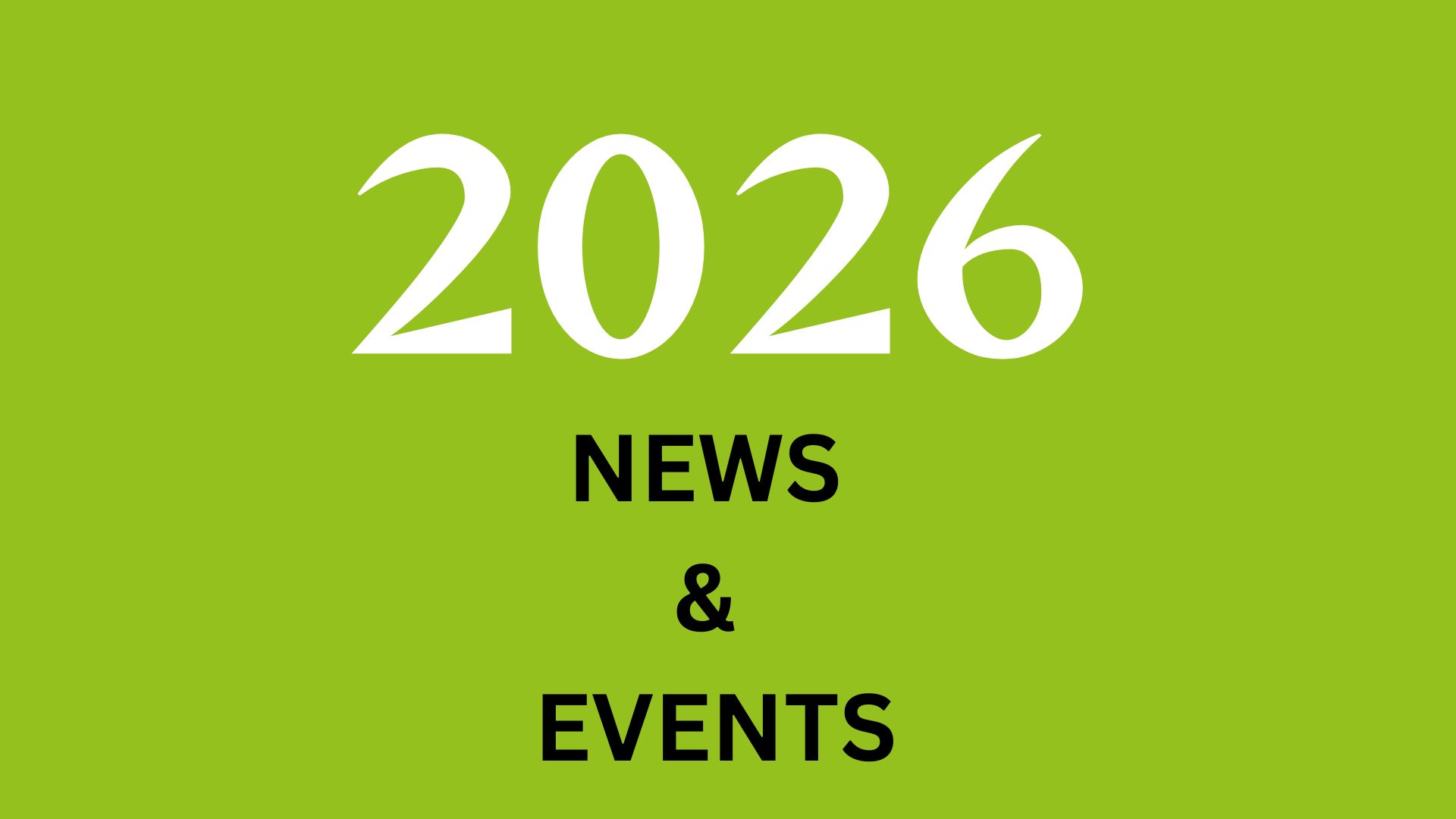 2026 News & Events