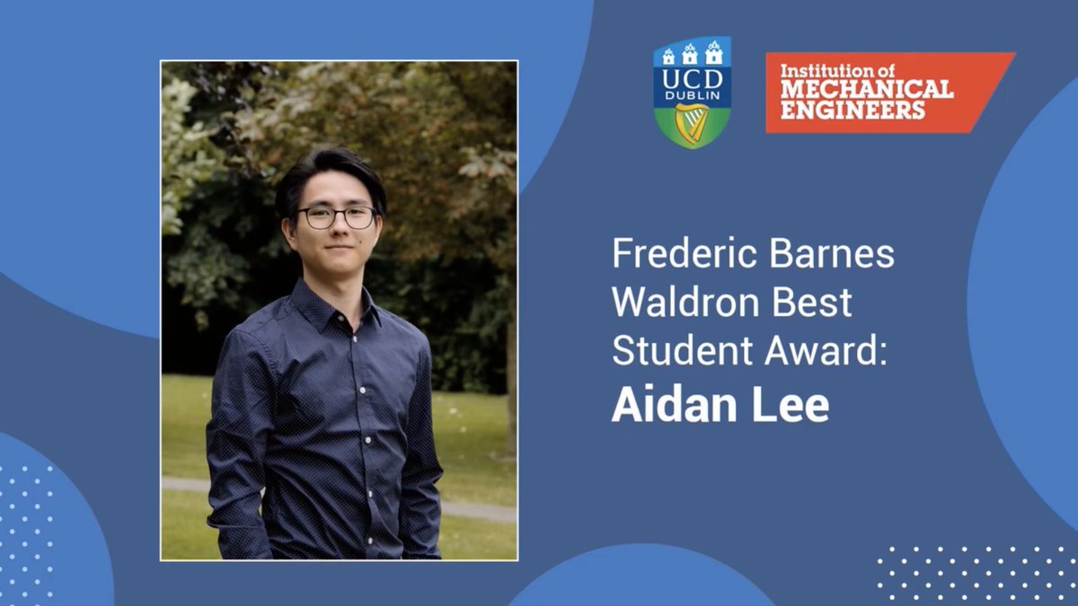 Congratulations to Aidan Lee on his iMechE Frederic Barnes Waldron Best Student Award. Aidan explored chaotic systems using physics simulation in Blender and build some wonderful experiments.