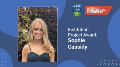 Congratulations to Sophie Cassidy on being recognised for outstanding work using OpenFoam, Python, ANSYS and UCD’s HPC capabilities to deliver an innovative and entrepreneurial project.