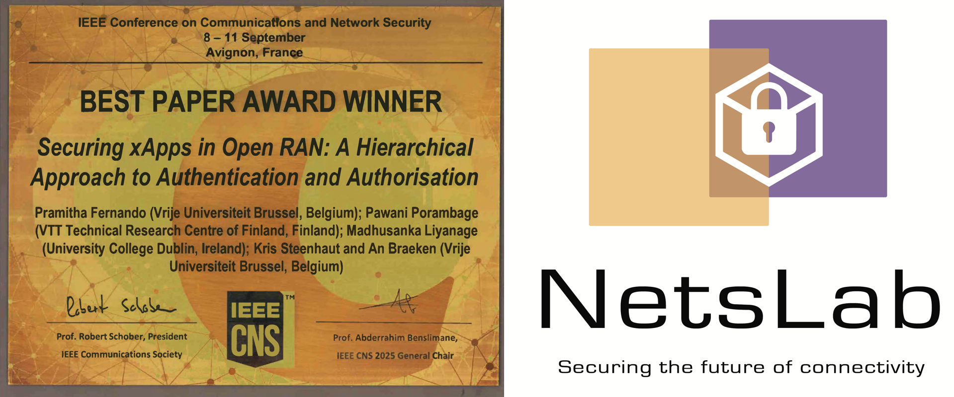 UCD NetsLab Wins Best Paper Award at IEEE CNS 2025