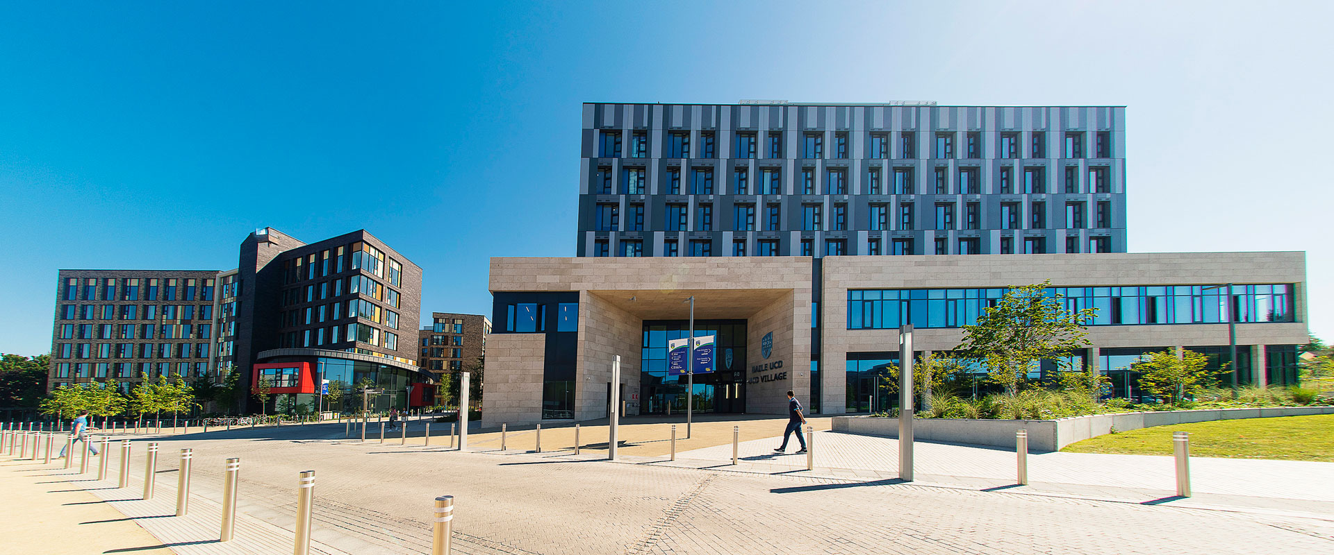 UCD Village on a sunny summer day