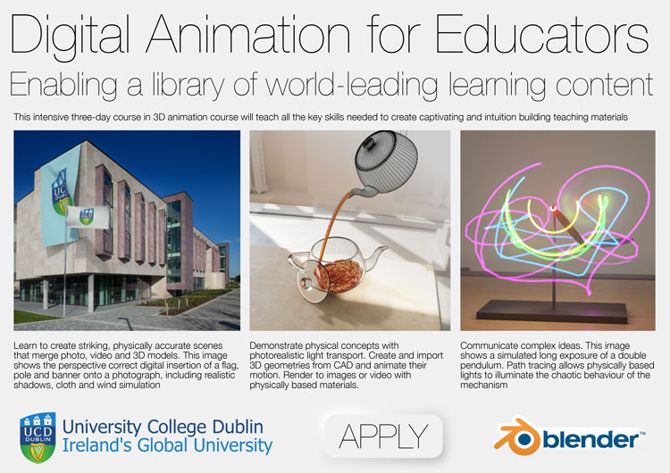 Digital Animation for Educators - UCD College of Engineering & Architecture