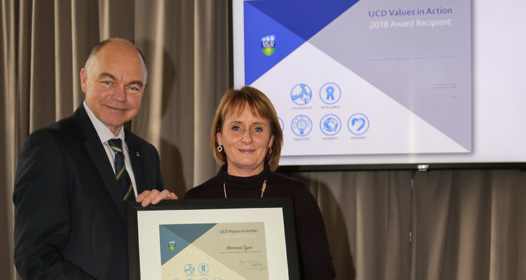 Mairead Egan receives VIA Award
