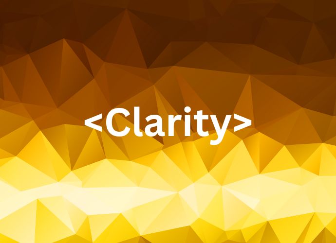 Clarity on tan background