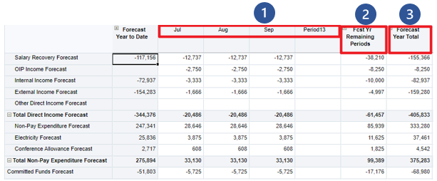 Forecasting Input Options