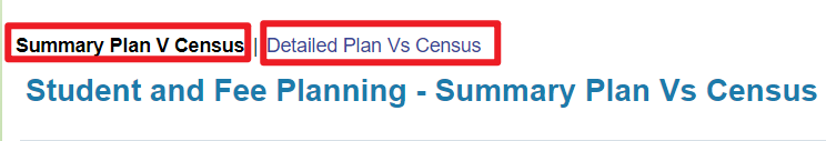StFee Plan V Census Menu